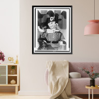 Historic Framed Print, [Howdy Doody, a puppet, in pilgrim costume, for appearance in Thanksgiving Day parades],  17-7/8" x 21-7/8"