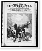 Oregon. The Modoc war - Schonchin and his associate Bucks" killed by an exploding shell in the lava beds", Vintage Print
