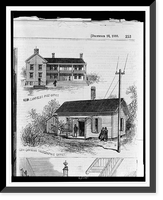 Post office and telegraphic office of James A. Garfield, at Mentor, Ohio Classic, Vintage Print