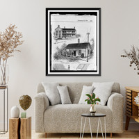 Post office and telegraphic office of James A. Garfield, at Mentor, Ohio Classic, Vintage Print