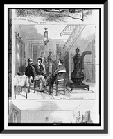 In the corridor of James A. Garfield's home, at Mentor, Ohio, Antique Print