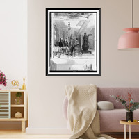 In the corridor of James A. Garfield's home, at Mentor, Ohio, Antique Print