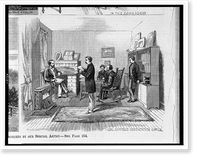 James A. Garfield's consultation office in his home, at Mentor, Ohio, Vintage Print