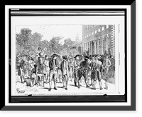 Reading the Declaration of Independence by John Nixon, from the steps of Independence Hall, Philadelphia, July 8, 1776.drawn by E.A. Abbey, Antique Poster