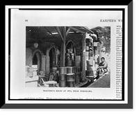 Historic Framed Print, Makudsu's kilns at Ota, near Yokohama,  17-7/8" x 21-7/8"