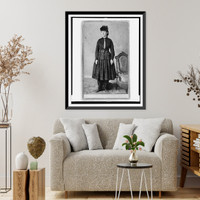 Dr. Mary Edwards Walker, full-length portrait, standing, facing left.photo by M.J. Powers, Plumb Gallery, Washington, D.C, Historic Reproduction