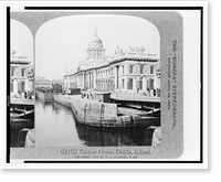 Historic Framed Print, Custom House, Dublin, Ireland,  17-7/8" x 21-7/8"