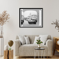 Historic Framed Print, Custom House, Dublin, Ireland,  17-7/8" x 21-7/8"