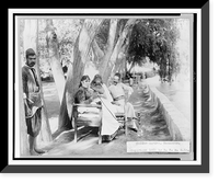 Historic Framed Print, Coffee garden, Damascus,  17-7/8" x 21-7/8"