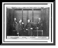 The Davenport brothers and William Fay with their spirit cabinet - 2, Historic Print