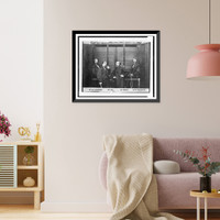 The Davenport brothers and William Fay with their spirit cabinet - 2, Historic Print