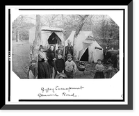 Gypsy encampment Glenwood Road, Antique Print