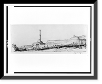Historic Framed Print, The Lanterna Genoa.Muirhead Bone.,  17-7/8" x 21-7/8"
