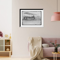 Delagrange in his aeroplane - 2, Historic Print