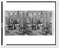 Historic Framed Print, The woods where the 147 lay at the time of the charge of the rebels on Culps Hill near Spanglers Lane,  17-7/8" x 21-7/8"