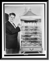 Vintage Photo Print - Cleveland - Amory standing next to display case