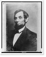 Historic Framed Print, [Abraham Lincoln, head-and-shoulders portrait, facing left] - 3,  17-7/8" x 21-7/8"