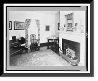 Corner of room, with fireplace, in home of James Monroe, Ashlawn, Virginia Classic, Antique Print