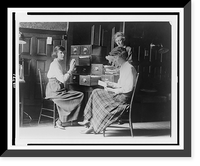 Three women work at the card index files at the headquarters of the National Woman's Party in Washington, D.C, Antique Wall Art