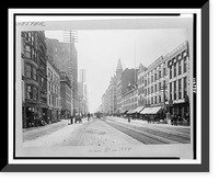 View down Main Street, Rochester, New York, Vintage Poster