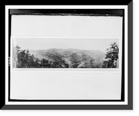 Overlooking the Blue Ridge Mountains from above Round Knob, N.C, Antique Poster