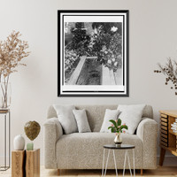 Historic Framed Print, [Grave of Georges Gurdjieff, before burial],  17-7/8" x 21-7/8"