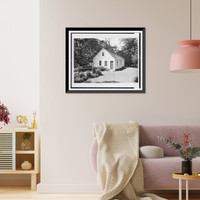 First law school in America, Litchfield, Connecticut, Vintage Print