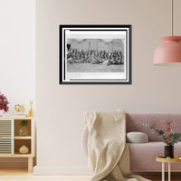 John M. Harlan seated in the center of a large group of men posed for a portrait, Antique Print
