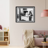 Vintage Photo Print - Doctor placing patient in the correct position