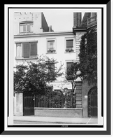 Historic Framed Print, 101 Cheyne Walk (was no. 7 Lindsey Row) Whistler's 1st house in Chelsea,  17-7/8" x 21-7/8"