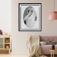 Historic Framed Print, [Lady Haden, three-quarter length portrait, seated, facing front],  17-7/8" x 21-7/8"