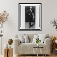 Frederick Richards Leyland, full-length portrait, standing, facing front, Vintage Wall Art