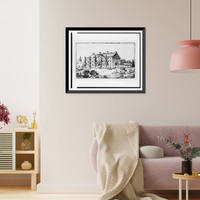 Westtown (Friends) Boarding School in 1810 Classic, Antique Print