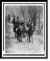 Historic Framed Print, First treasure hunt of the season in the national capitol from the riding and hunt club,  17-7/8" x 21-7/8"