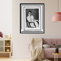 Alice Caldwell Hegan Rice, three-quarter length portrait, seated, facing slightly right, with right hand under chin Classic, Historic Reproduction