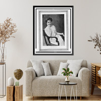 Alice Caldwell Hegan Rice, three-quarter length portrait, seated, facing slightly right, with right hand under chin Classic, Historic Reproduction