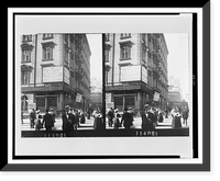 Busy corner of Fifth Avenue in New York City, near Second National Bank, Historic Print