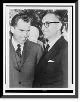 Vice-President Richard Nixon with Argentina's new President Arturo Frondizi, in South America Classic, Historic Reproduction