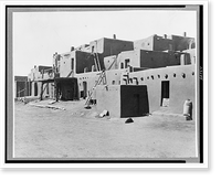 Pueblo in southwestern United States, Historic Print