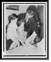 Historic Framed Print, Family of Radium victim,  17-7/8" x 21-7/8"