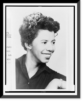 Lorraine Hansberry, head-and-shoulders portrait, facing right Classic, Historic Print