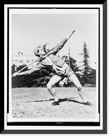 Historic Framed Print, [Mildred Babe" Didrickson Zaharias,  full-length portrait,  standing,  facing right,  winding up for javelin toss in U.S. Olympic team workout at Los Angeles,  in August 1932]",  17-7/8" x 21-7/8"