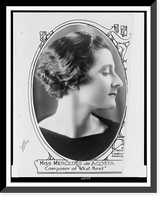 Miss Mercedes de Acosta, composer of What Next"", Vintage Poster