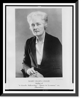 Historic Portrait - Mary Ellen Chase, half-length portrait, seated