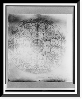 Sketch of ceiling disc by George Maynard in the Jefferson Building of the Library of Congress Classic, Vintage Wall Art
