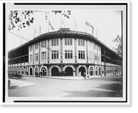 Exterior of Forbes Field, a baseball stadium, Pittsburgh, Pennsylvania, Vintage Wall Art