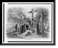 Historic Framed Print, The Crucifixion.from painting by Louis Kurz.,  17-7/8" x 21-7/8"