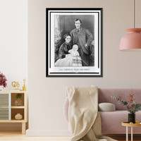 Historic Framed Print, The Prince of Wales and family.photographed by Vernon Heath.,  17-7/8" x 21-7/8"