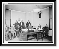 Delegation of Osage, headed by Chief Arthur Bonnicastle, meeting with Commissioner Cato Sells in Washington, D.C, Historic Reproduction