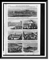 Scenes and incidents of the Great Indian Council, at Medicine Lodge Creek, Kansas.from sketches by our special artist, Jas. E. Taylor, Antique Poster